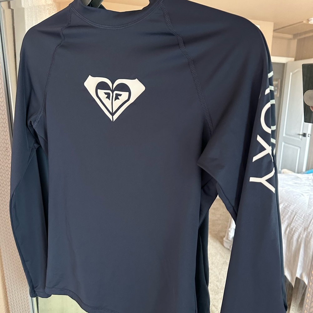 Roxy Navy Long Sleeve Rash Guard